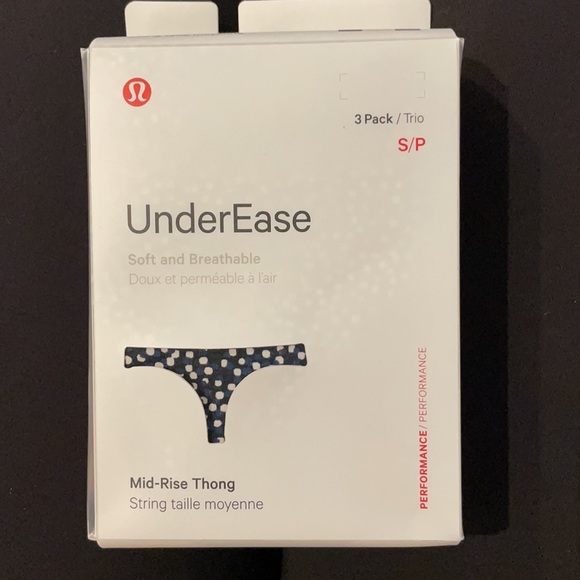Lululemon UnderEase Mid-Rise Thong Underwear 3 Pack - Picture 5 of 6